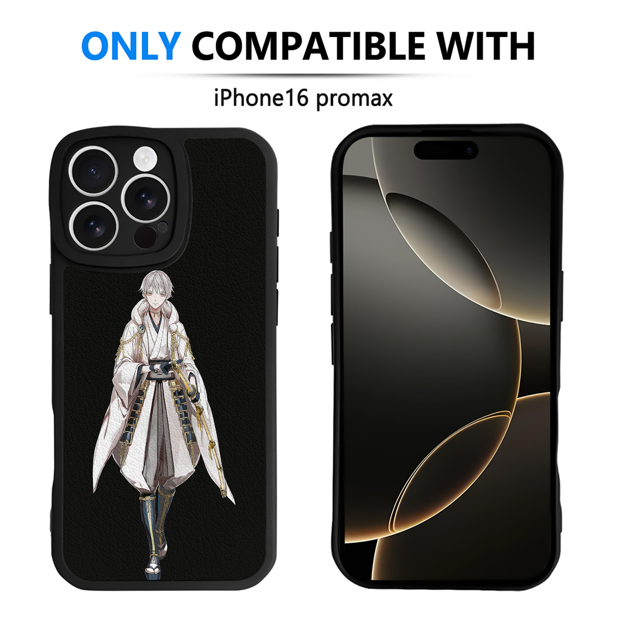 （画像用） 刀剣乱舞 Touken Ranbu 【iPhone 16シリーズ対応】シリコンスマホケース（レザー調） 材質：シリコン